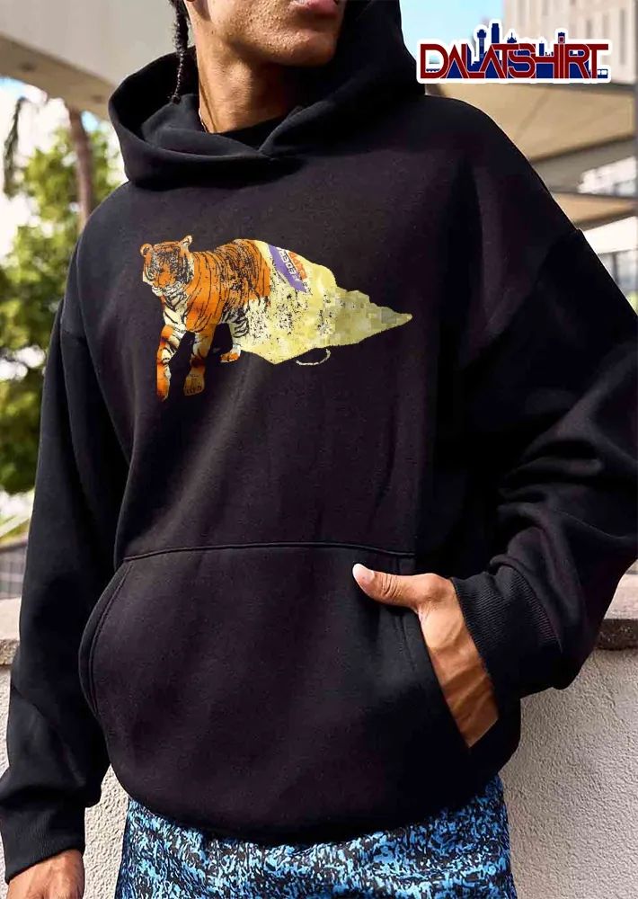 Fedex Tiger Draped In Distressed Envelope Packaging Cutout shirt
