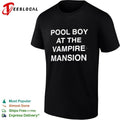Pool Boy at the Vampire Mansion gothic T-shirt