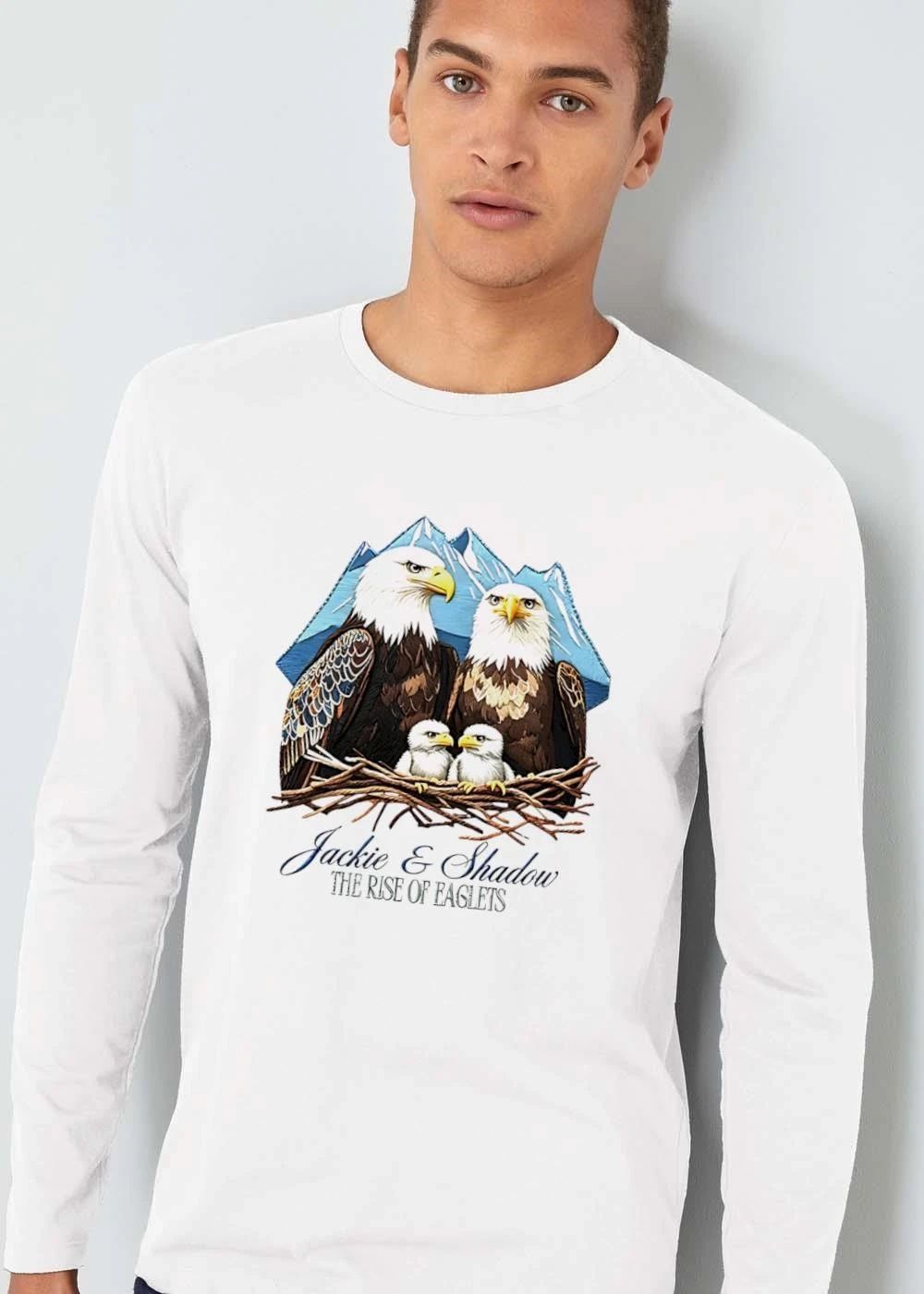 Jackie And Shadow The Rise Of Eaglets Bald Eagle Family Nest Snowy Mountains shirt