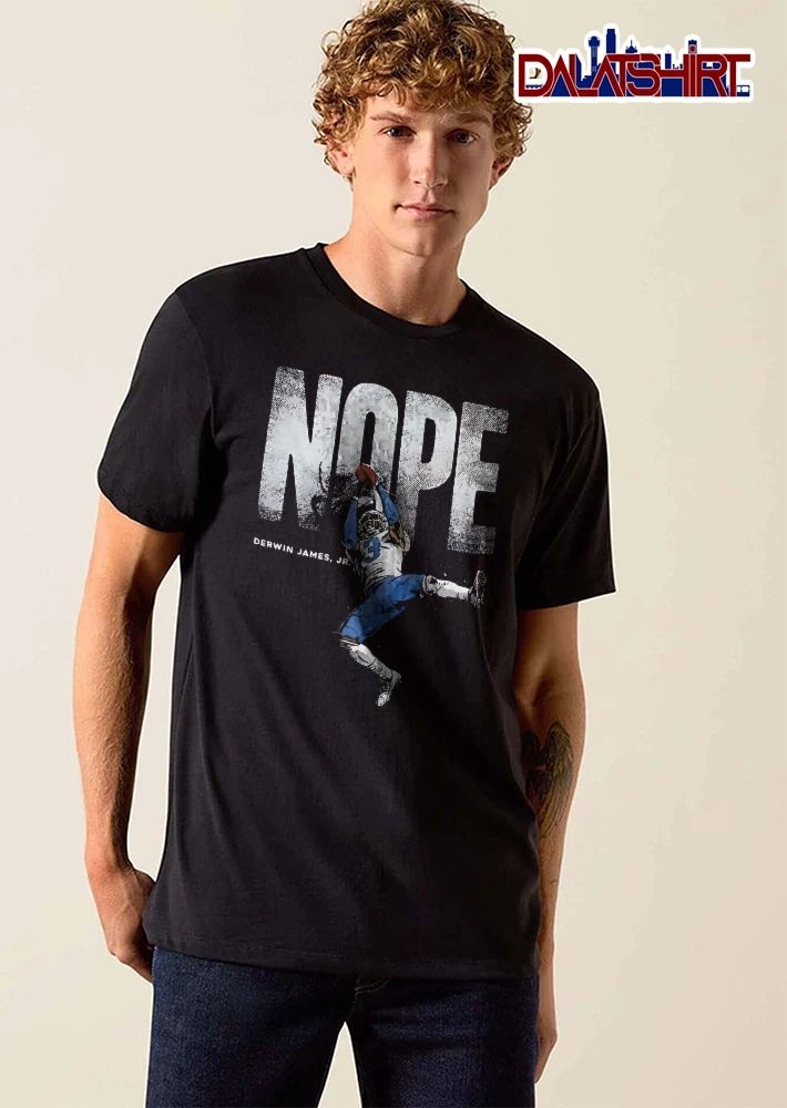 Nope Derwin James Jr Jumping Football Player Catching Ball Graphic shirt