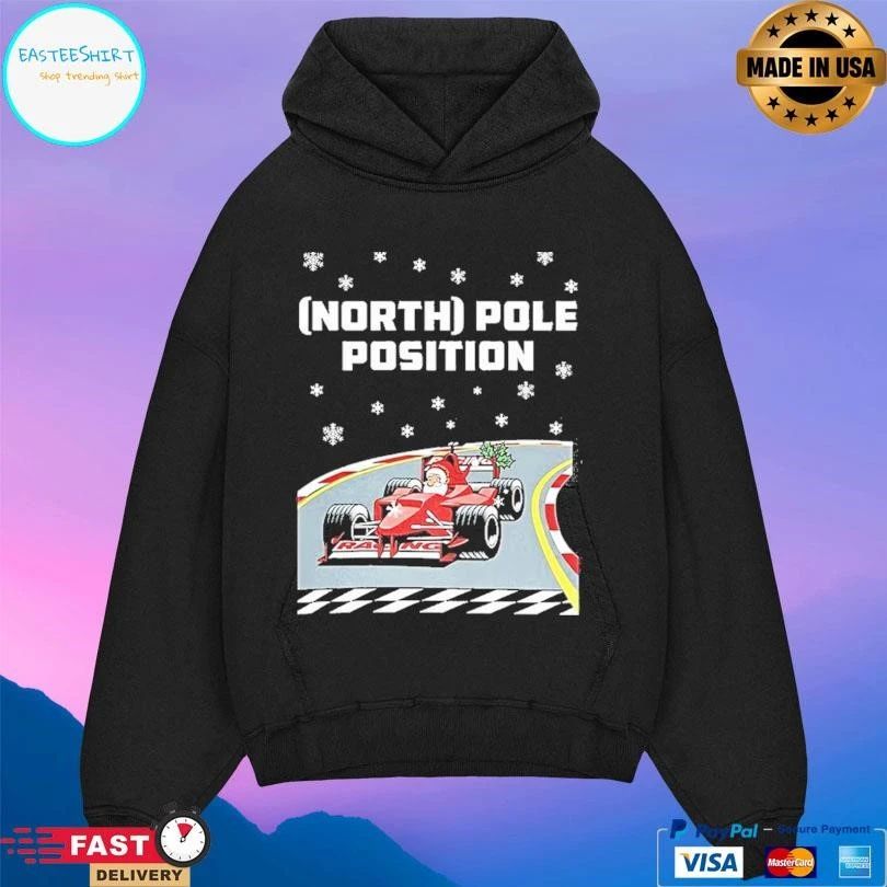 Santa Claus North Pole Position Formula 1 Racing Christmas 2025 T-shirts