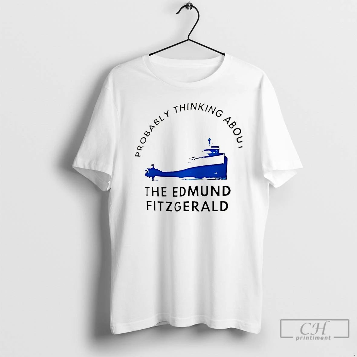 Premium Probably Thinking About The Edmund Fitzgerald Christmas T Shirts