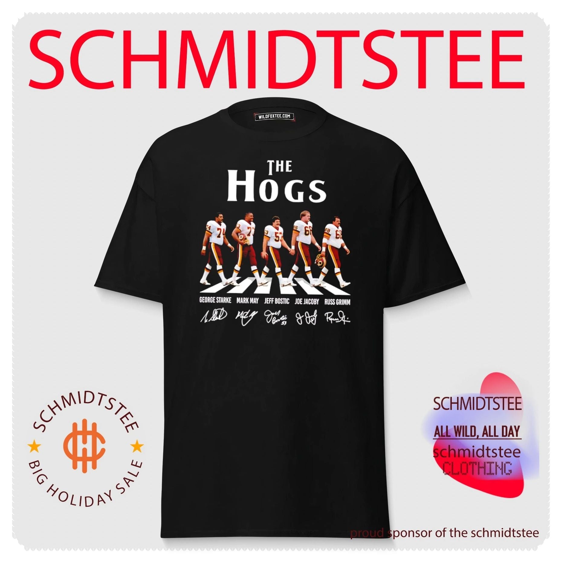 Washington Redskins the Hogs Abbey Road signature shirt