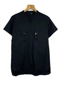 EX-J men’s short sleeve avant-grade Japanese chest Zip pockets t shirt size S