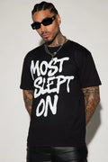 Most Slept On T-Shirt – Short Sleeve Graphic Tee, Trendy Typography Shirt