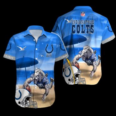 Personalized Indianapolis Colts Beautiful Beach Hawaiian Shirt
