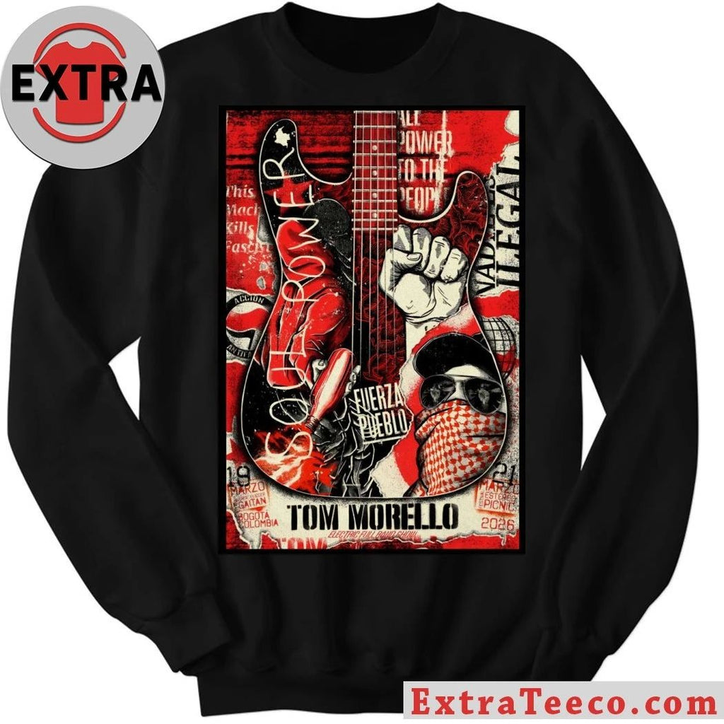 Tom Morello Mar 21 2026 Parque Simón Bolívar in Bogotá Colombia Poster Shirt