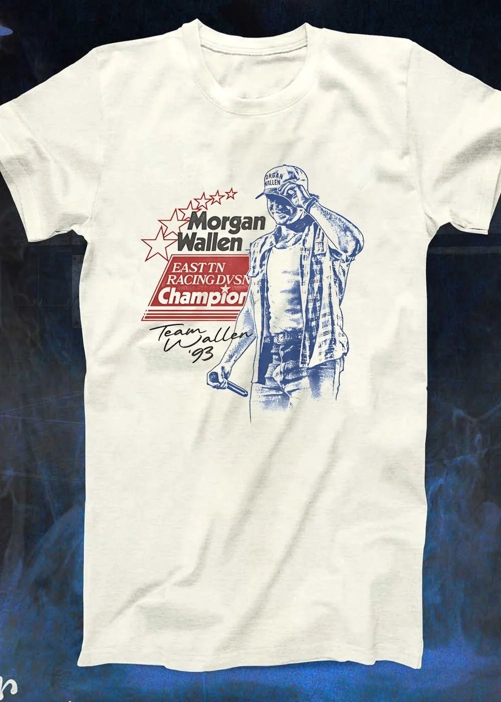 Team Wallen ’93 Morgan Wallen East TN Racing DVSN Champion T-Shirt