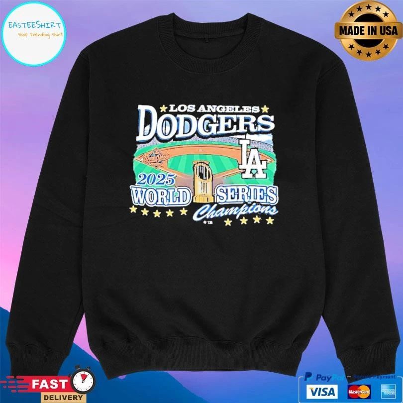 Los Angeles Dodgers 47 Royal 2025 World Series Champions Franklin T-shirts
