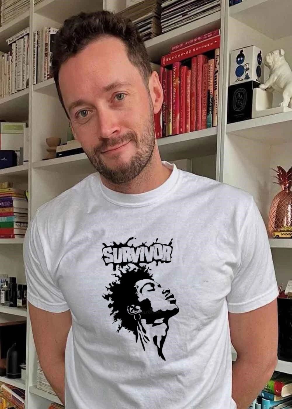 Black Power Art Survivor Profile Graphic T-Shirt