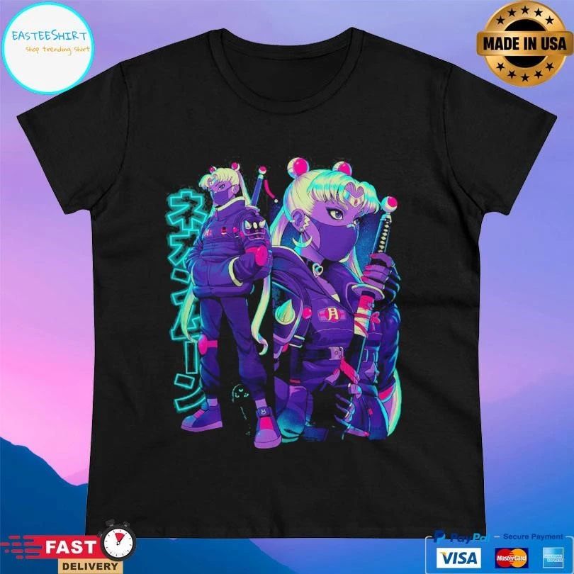 Sailor Moon Neon Moon Zero T-shirts