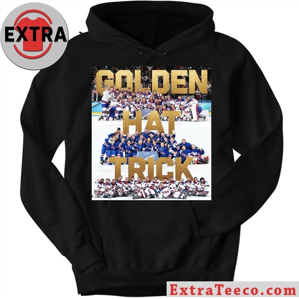 The U.S. hockey team celebrates their Olympic gold medal victory Logo Shirt