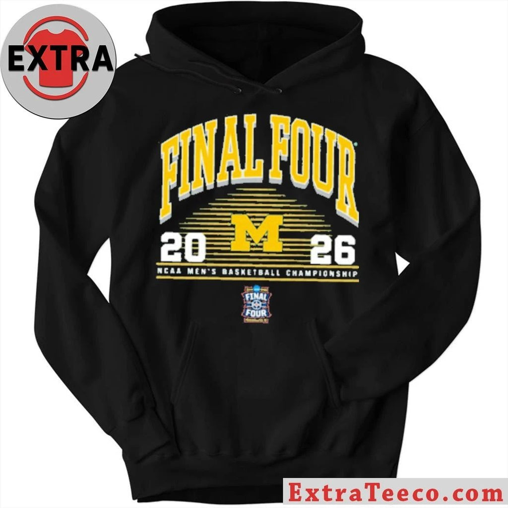 Michigan Wolverines Final Four 2026 Indianapolis NCAA Basketball Logo T-Shirt – Top-Rated Gift for College Basketball Lovers