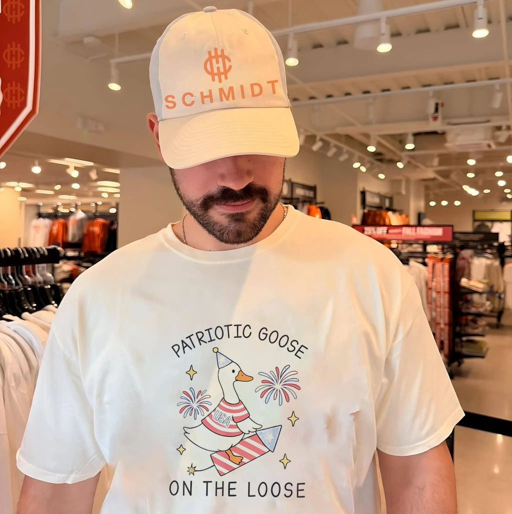 Patriotic Goose on the Loose Fourth of July shirt