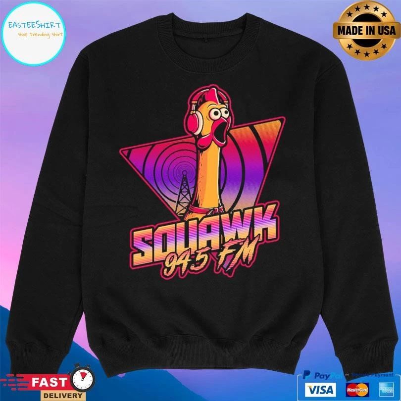 Squawk 945 Fm Chicken Vaporwave Radio T-shirts