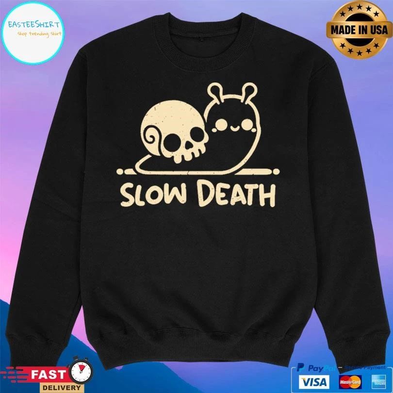 Slow Death Snail Skull T-shirts