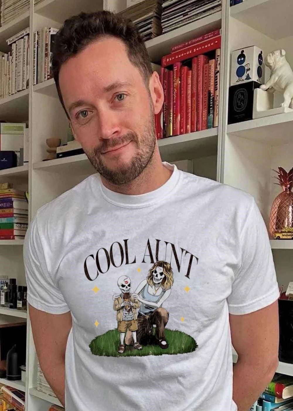 Cool Aunt Skeleton Relative Eating Chocolate Ice Cream shirt