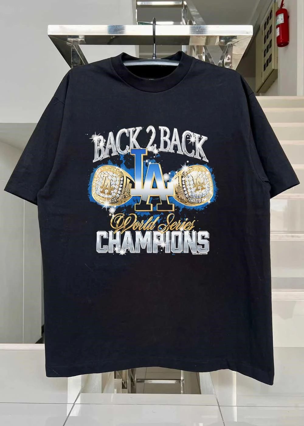LA Dodgers Back 2 Back World Series Champions Los Angeles T-Shirt