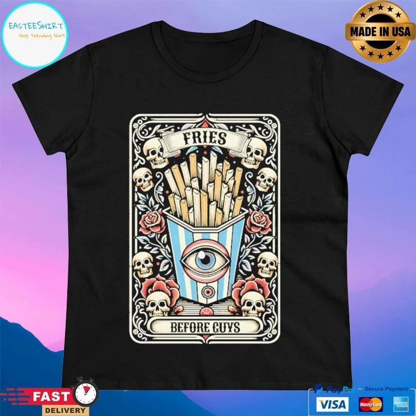 Fries Before Guys Tarot Card T-shirts