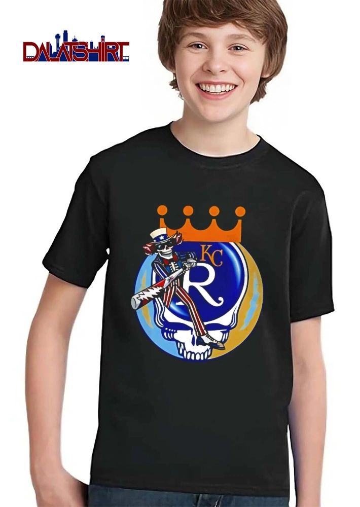 Kansas City Royals MLB KC Uncle Sam Skeleton Bat Steal Your Face Skull shirt