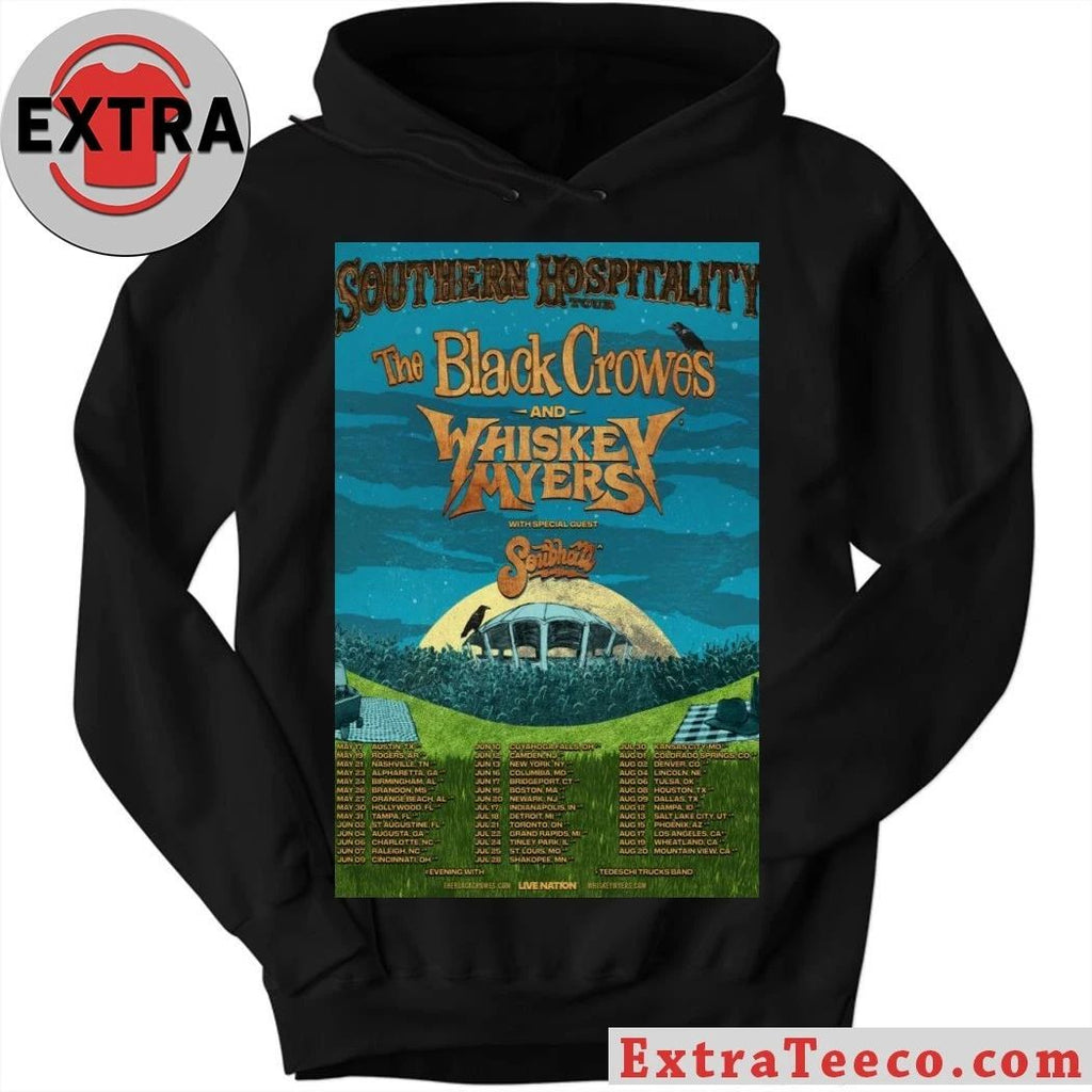 Southern Hospitality Tour The Black Crowes And Whiskey Myers 2026 Poster Shirt