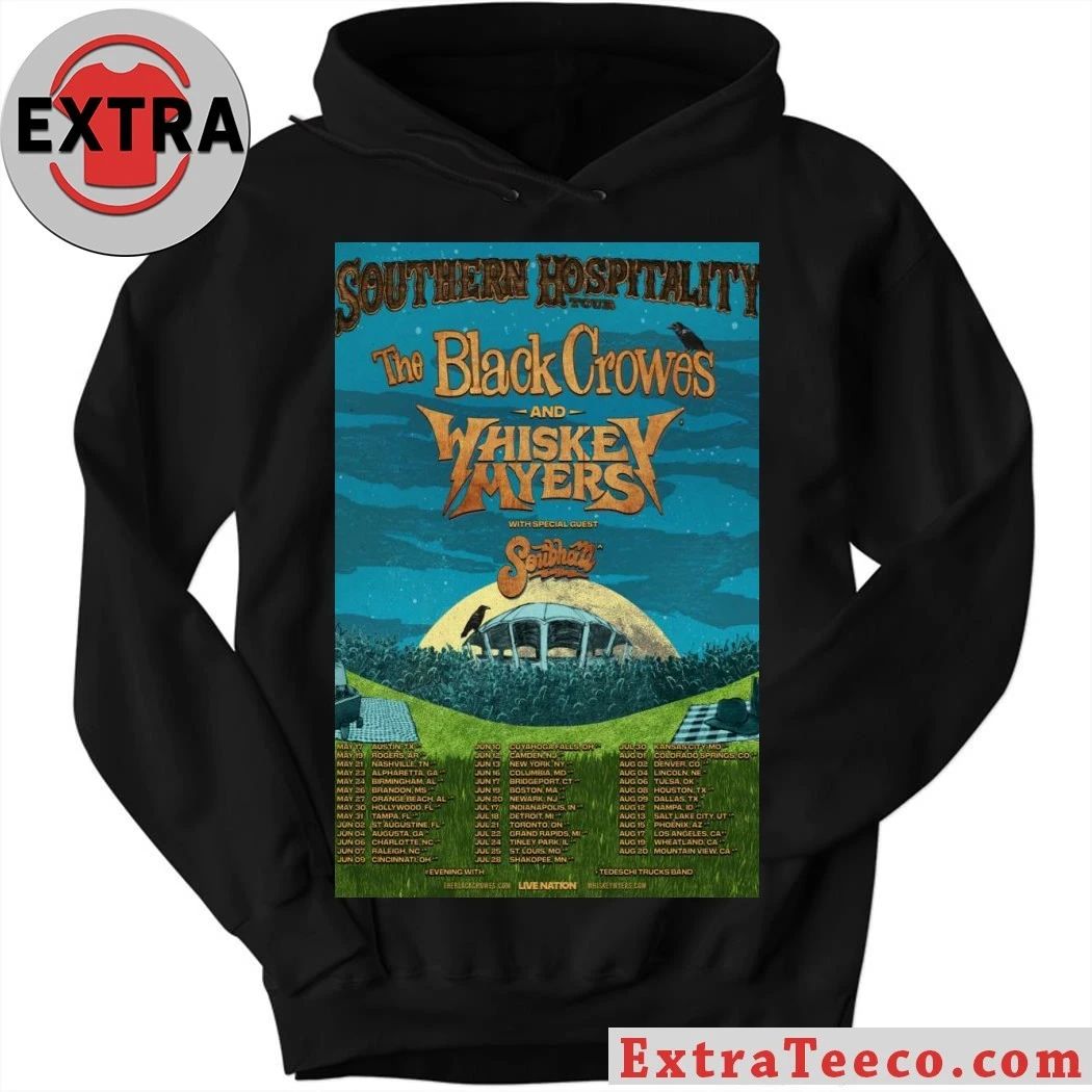Southern Hospitality Tour The Black Crowes And Whiskey Myers 2026 Poster Shirt