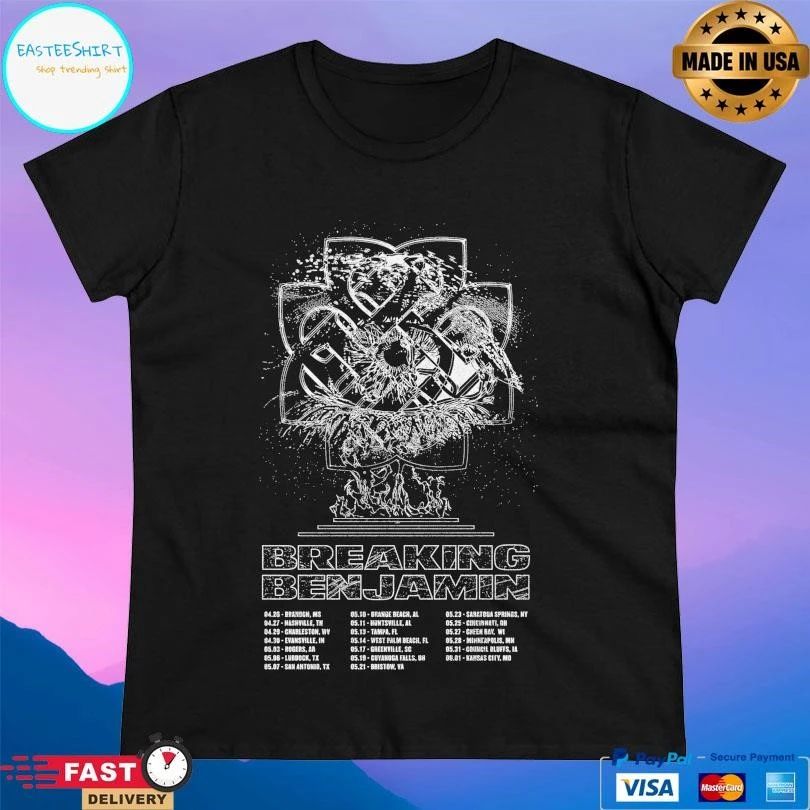 Breaking Benjamin Life Tour Date T-shirts