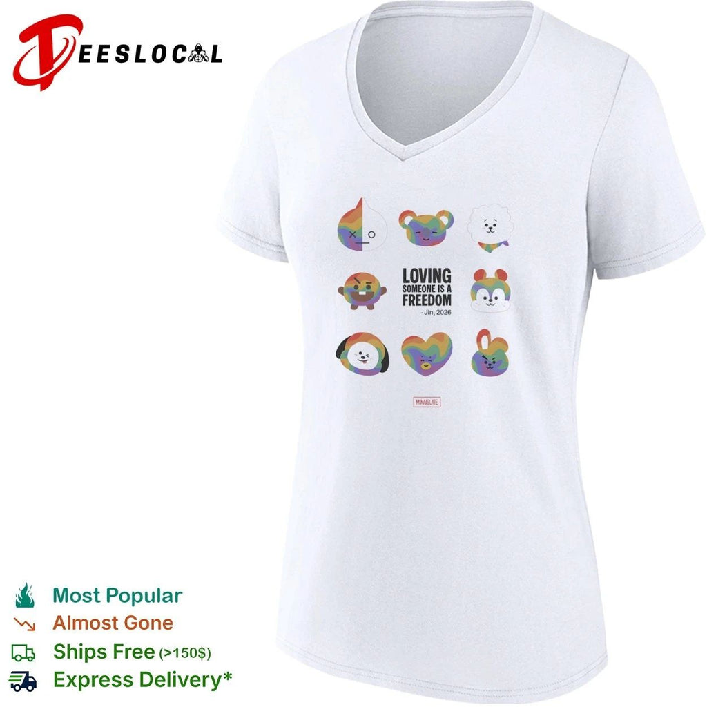 Loving Someone Is a Freedom Jin 2026 BT21 T-shirt