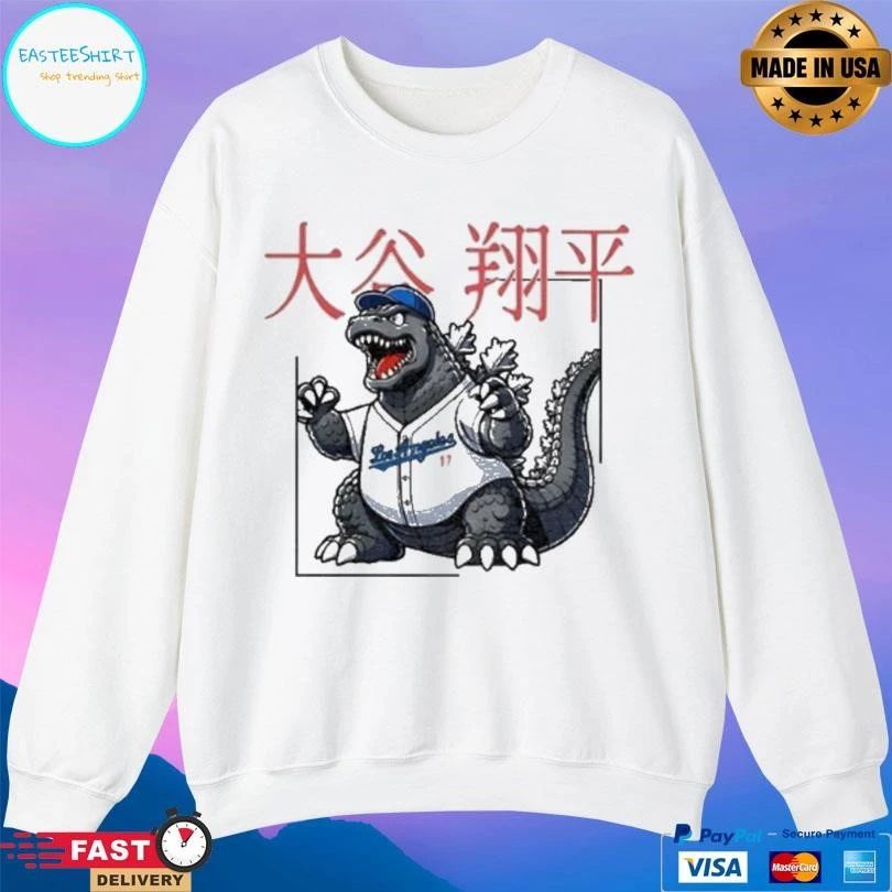 Shohei Ohtani Godzilla 17 Los Angeles Dodgers T-shirts