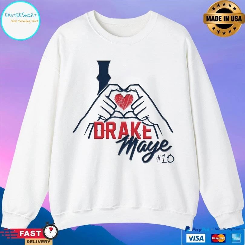 I Love Drake Maye 10 Hand Heart 2026 T-shirts