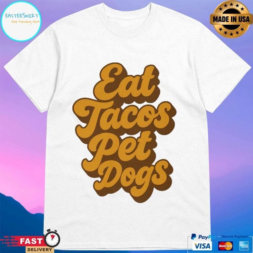 Eat Tacos Pet Dogs 70s Ringer T-shirts