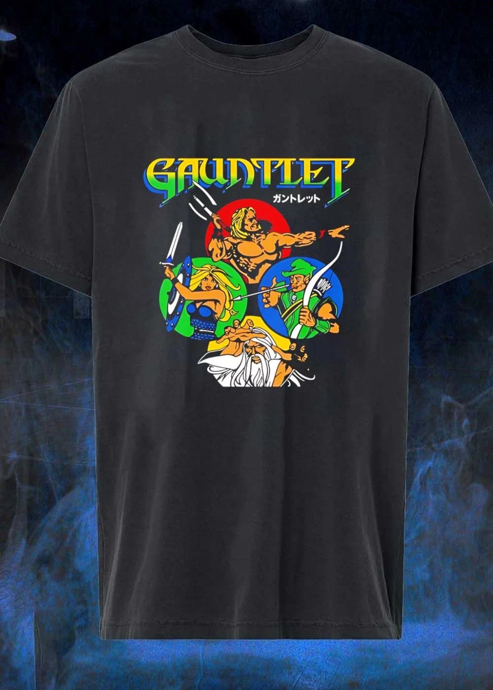 Gauntlet Arcade Video Game Characters Fighting Retro Gaming T-Shirt