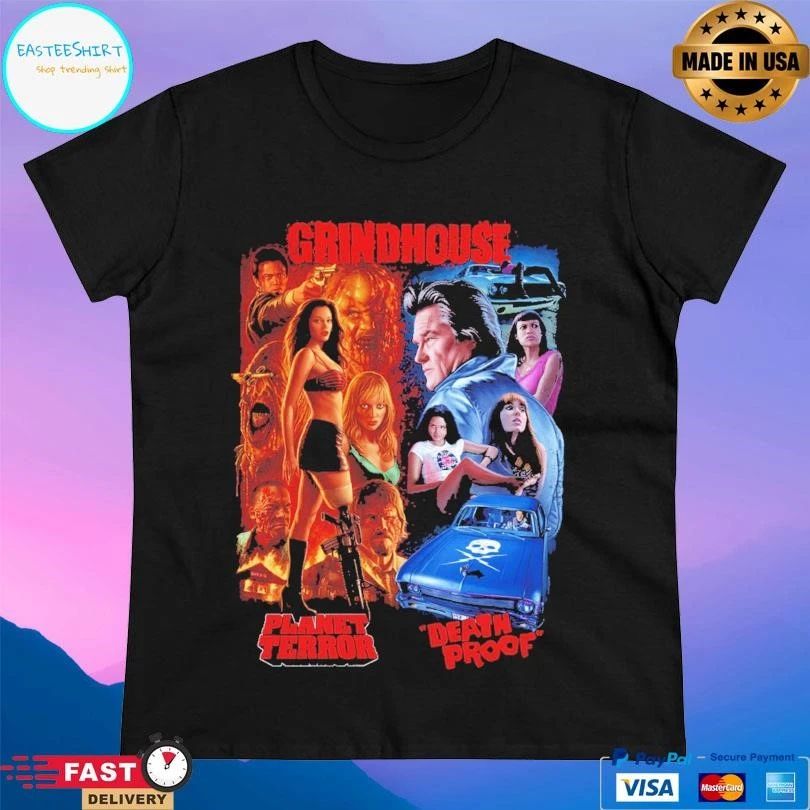Grindhouse Planet Terror Death Proof Double-Feature Mayhem T-shirts