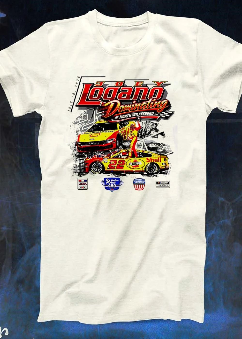 July 19 2026 Joey Logano Dominating at North Wilkesboro Window World 450 Shirt