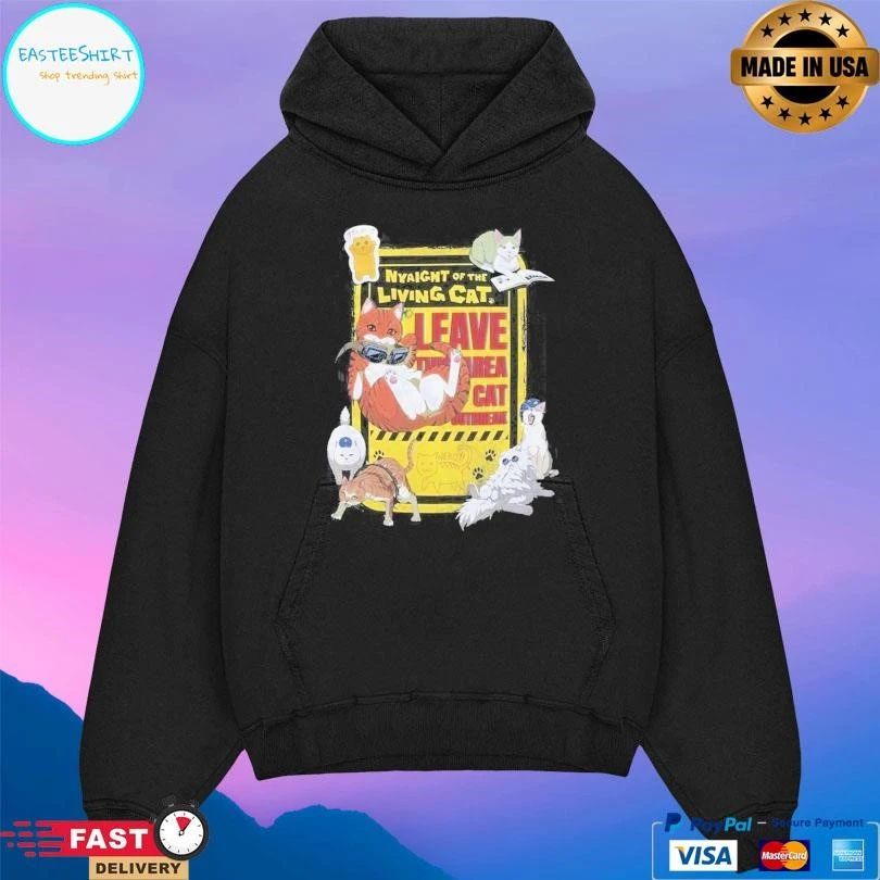 Nyaight Of The Living Cat Group T-shirts