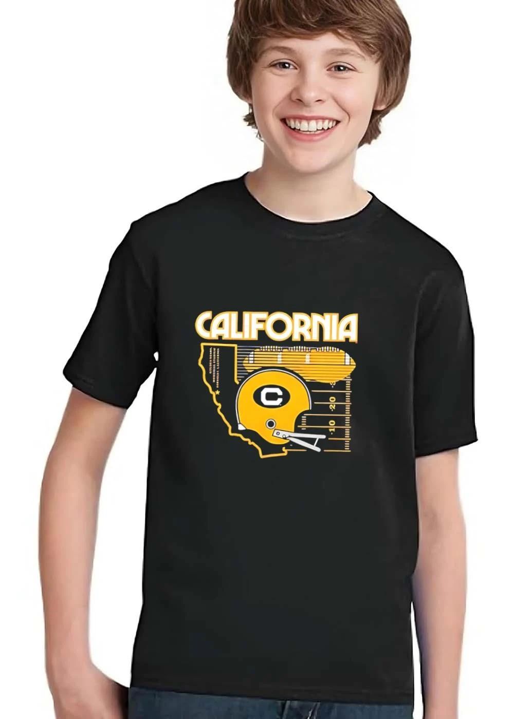 California Golden Bears NCAA Memorial Stadium Berkeley Yellow Football Helmet State Outline Grid shirt