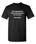Hate People Don't Know Sarcastic Humor Graphic Novelty Funny T Shirt