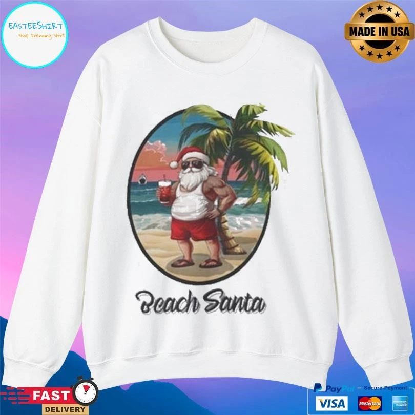 Beach Day Santa Christmas 2025 T-shirts