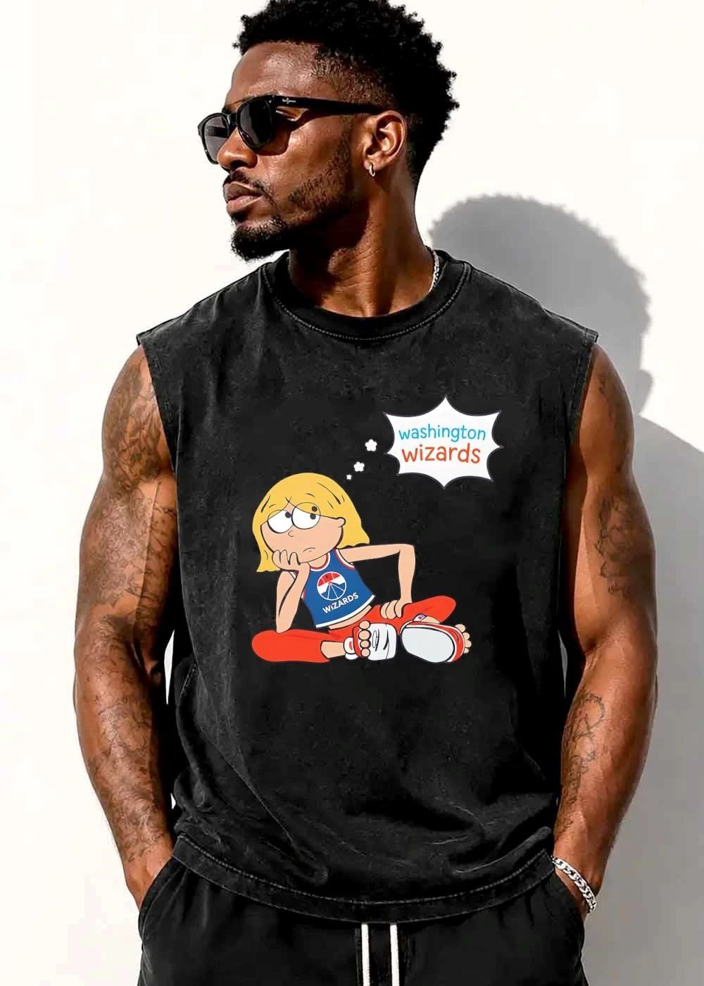 Premium Washington Wizards NBA Cartoon Blonde Girl Sitting Thinking Thought Bubble shirt