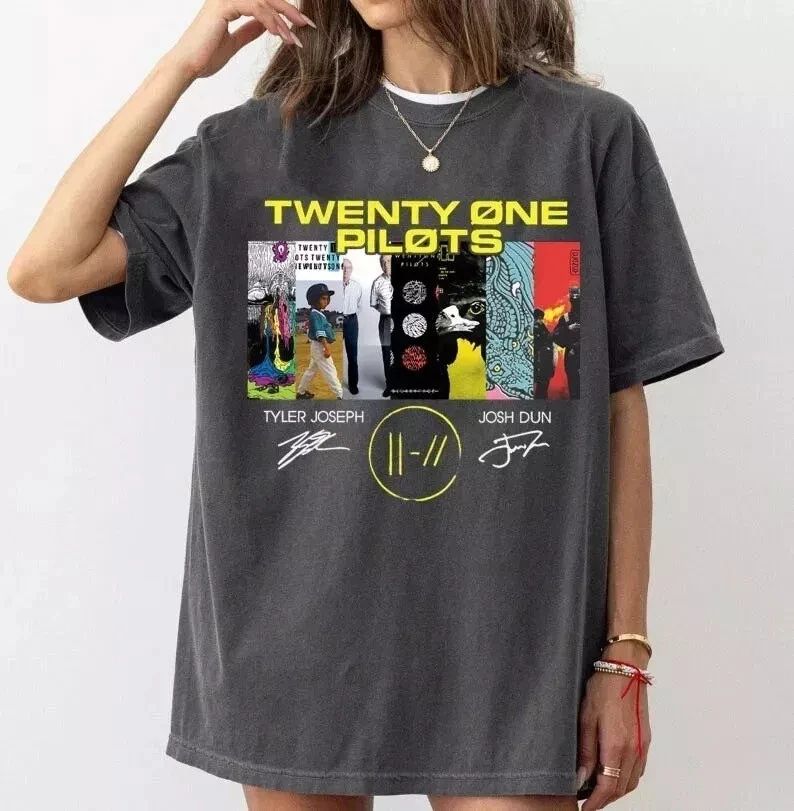 Vintage Twenty One Rock Music Singer Pilots T Shirt Unisex Tee