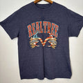 Realtree Mens Top Blue L  Pullover Short Sleeve An American Tradition Logo Tee