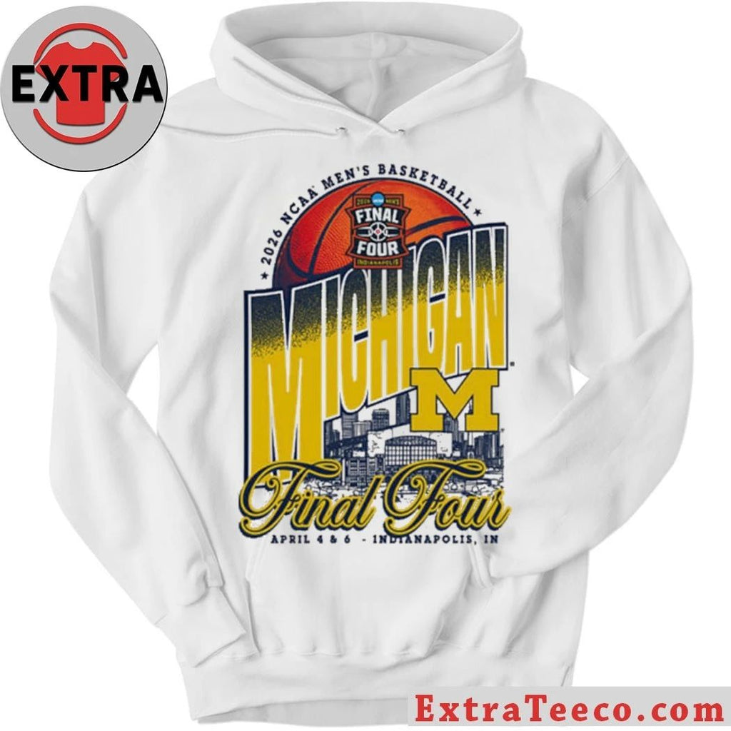 MIC M IVORY 2026 Mens Basketball Final Four Logo T-Shirt- Top-Rated Gift for College Basketball Lovers