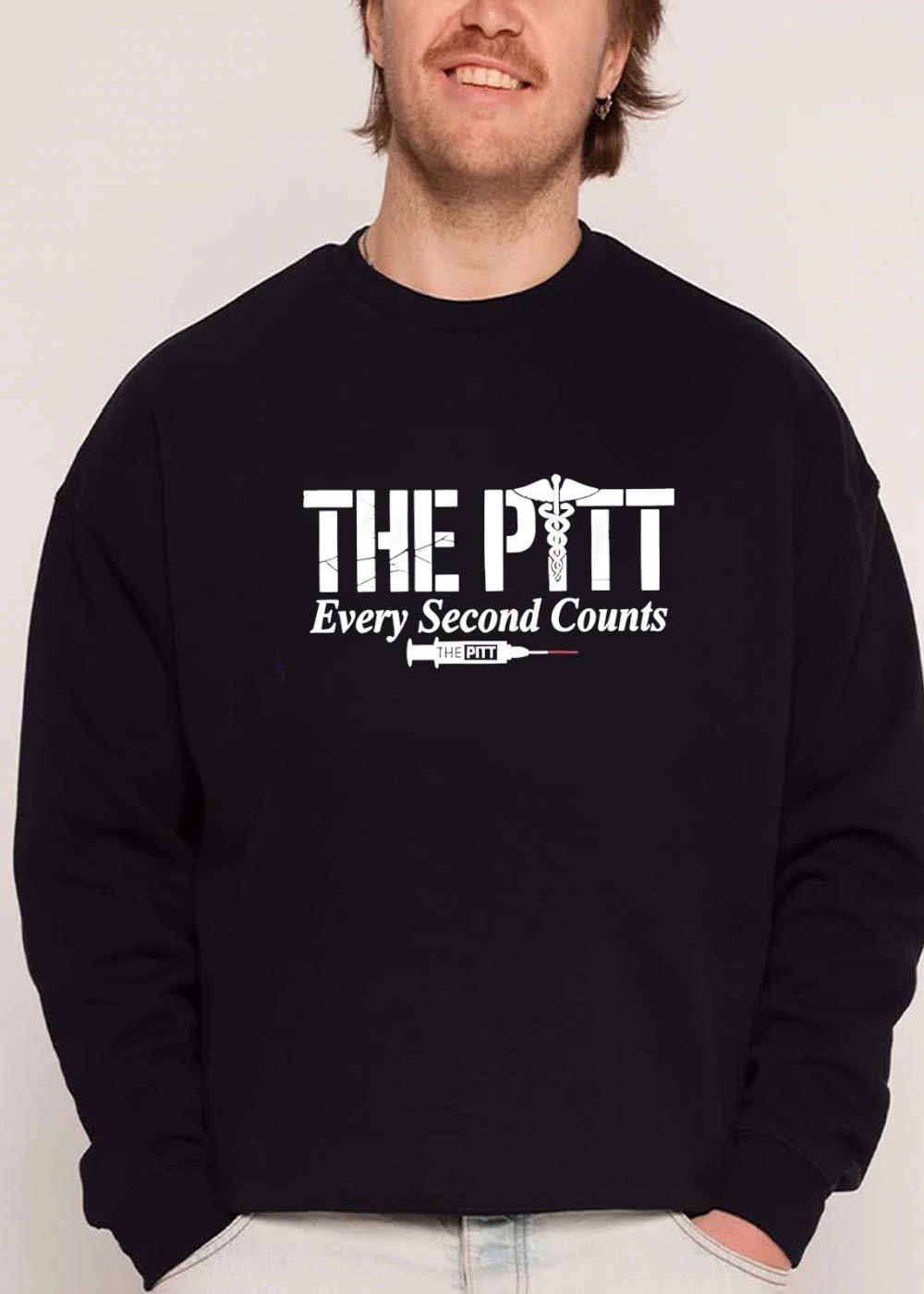 The Pitt Every Second Counts Caduceus Symbol Syringe Needle Line Art shirt
