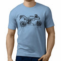 JL Illustration For A Ducati 848 EVO Motorbike Fan T-shirt