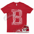 BLS T Shirt for  J1 1 High WMNS Newstalgia Light Iron Ore Varsity Red Sail
