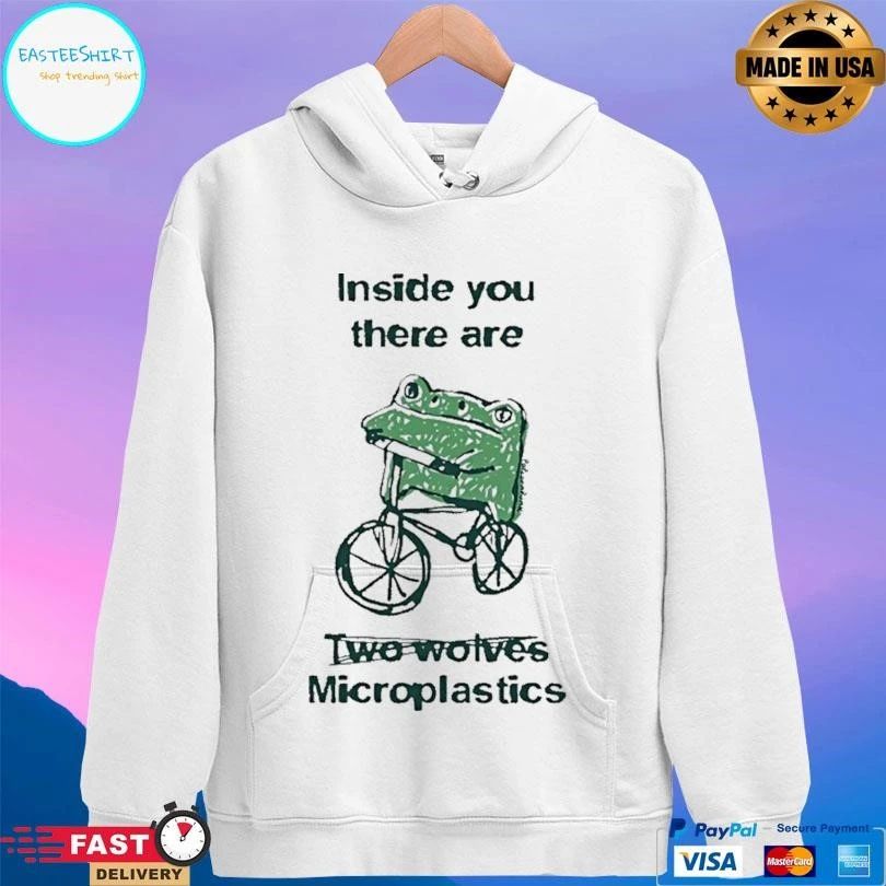 Frog Inside You There Are Two Wolves Microplastics T-shirts