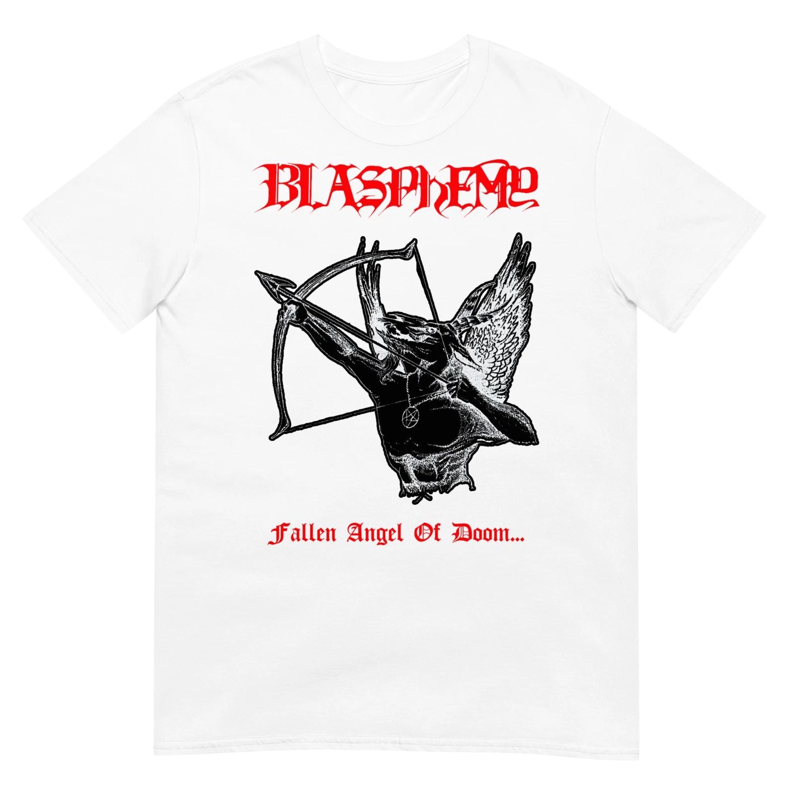 BLASPHEMY "Fallen Angel Of Doom" (White) (One Sided) T-SHIRT