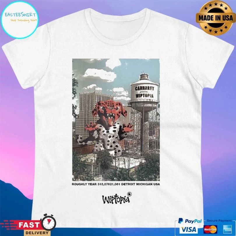 Leopard Wiptopia Roughly Year 313,07621,061 Detroit Michigan Usa Wiptopia T-shirts