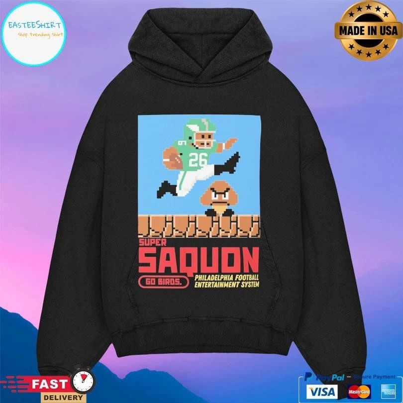 Super Saquon Bros Go Birds Philadelphia Football Entertainment System T-shirts