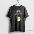 Premium Trex Jurassic Dinosaur Moon T Shirts